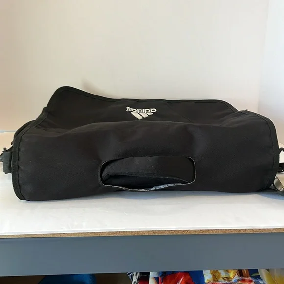 Adidas Black Laptop Bag Commuter Satchel Tote with Adjustable & Removable Strap - Picture 8 of 16